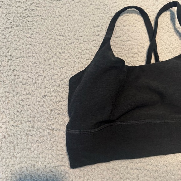 Vuori womens black long line elevation strappy sports bra size Small VW1008 - Picture 3 of 11